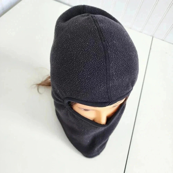 Polar Sport - Balaclava Full Face Mask Ski Hood - Black Fleece - Size L/XL - Picture 3 of 9